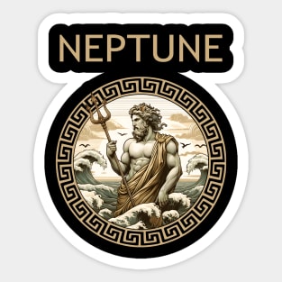 Neptune Roman God of the Sea Sticker